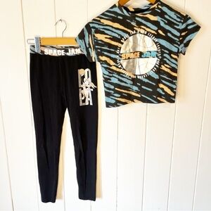Space Jam Kids Lola Bunny Top and Tights Set. Size 7-8.